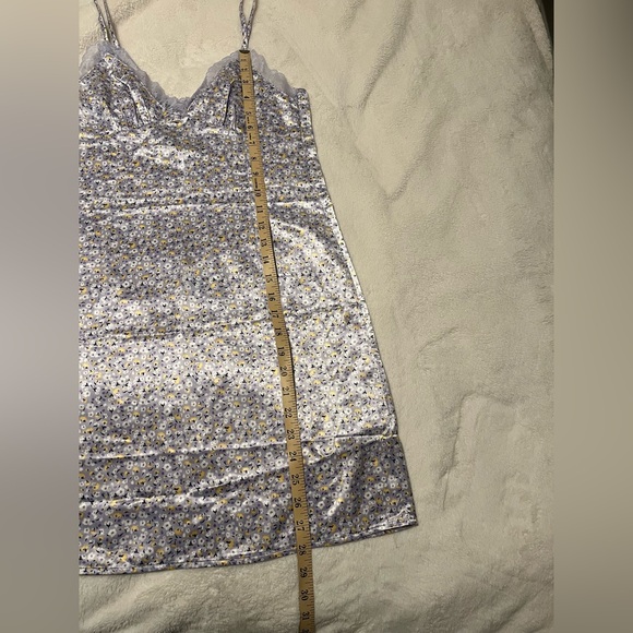 Dainty Floral Satin Slip Dress - Picture 4 of 8